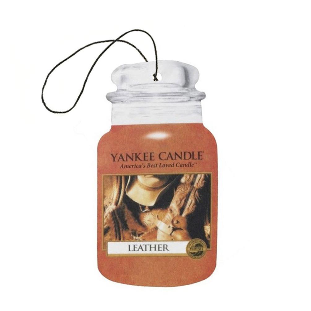 Yankee Candle Leather Car Jar Air Freshener £1.67